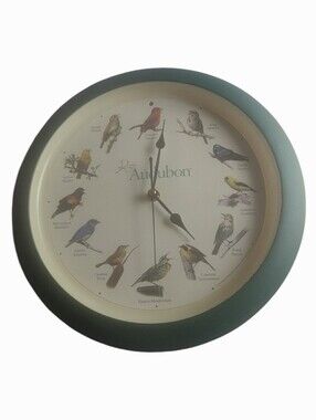 Green Birdsong Wall Clock